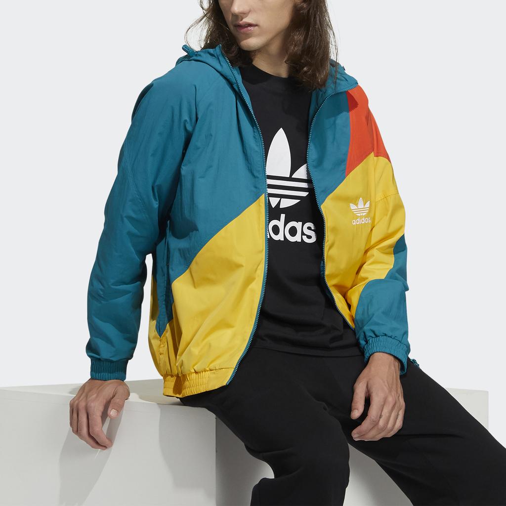 adidas Оригинальные куртки мужские Energy бирюзово-зеленые с капюшоном умеренные прочие H46705
