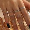 Simple Cross-Border Ten-Piece Ring Set: Thin Personality Index Finger Rings for Women