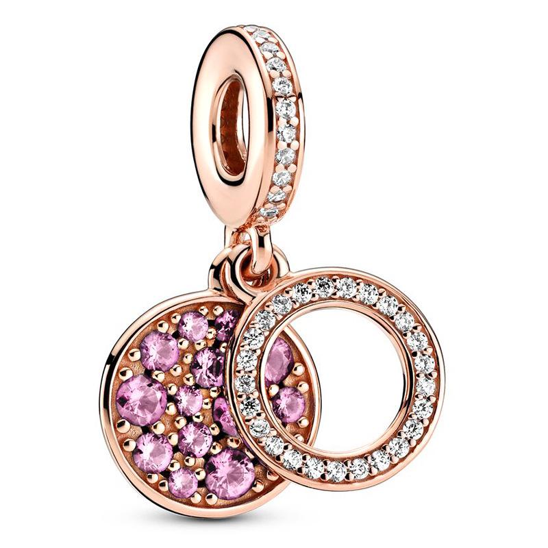 European Style DIY Charm Beads for Jewelry Making, Gold Plated CZ Heart Animal Dangle Charms, Pandora Compatible Bracelet Necklace Accessories