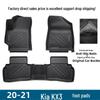 Износостойкие ТПЭ коврики для пола для Kia KX3 2020-2021 - Прочные, Устойчивые к истиранию, Легко моющиеся