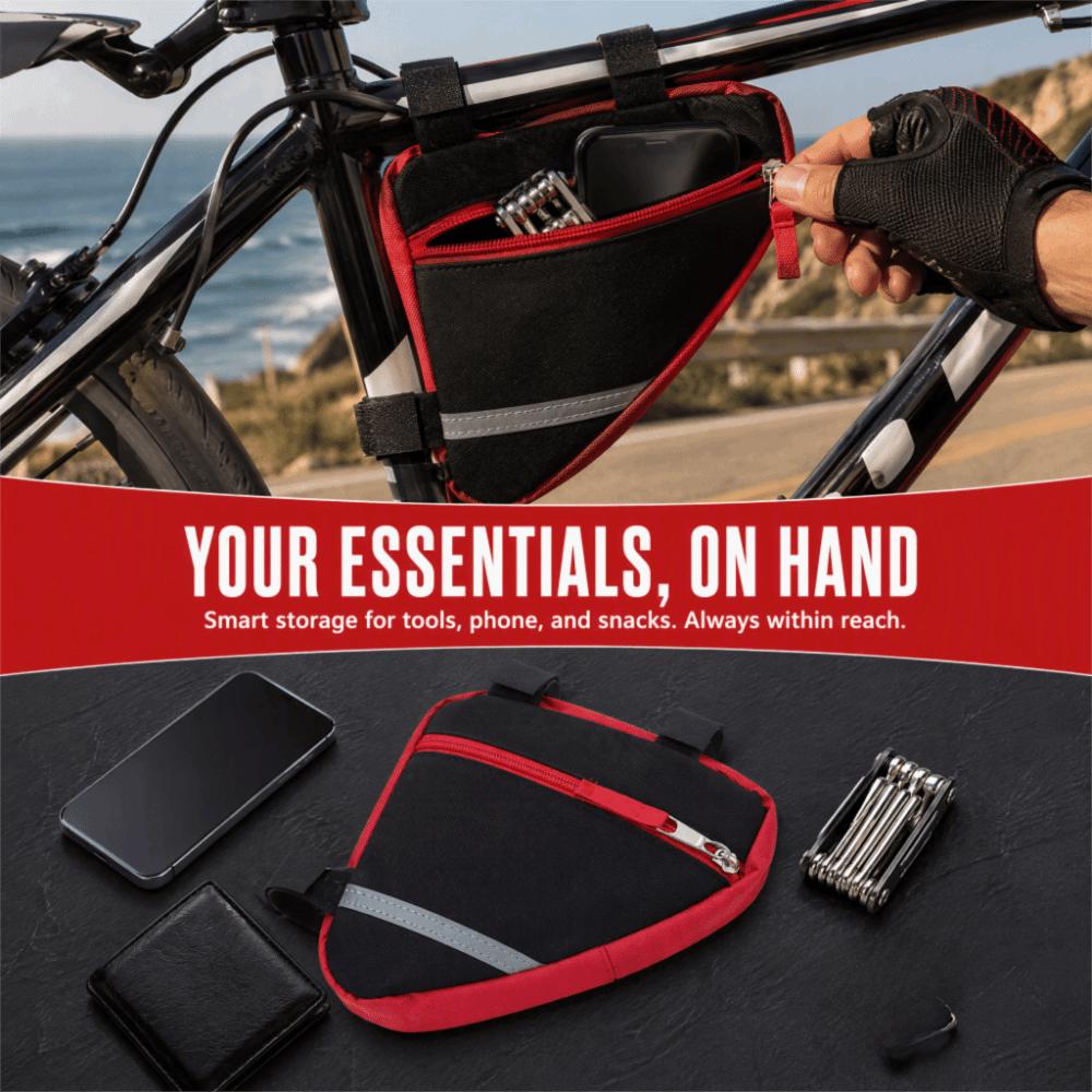 600D Nylon Fabric Cycling Bag Easy To Install Triangle Bicycle Bag Bike Bag  Mountain Bike Riding