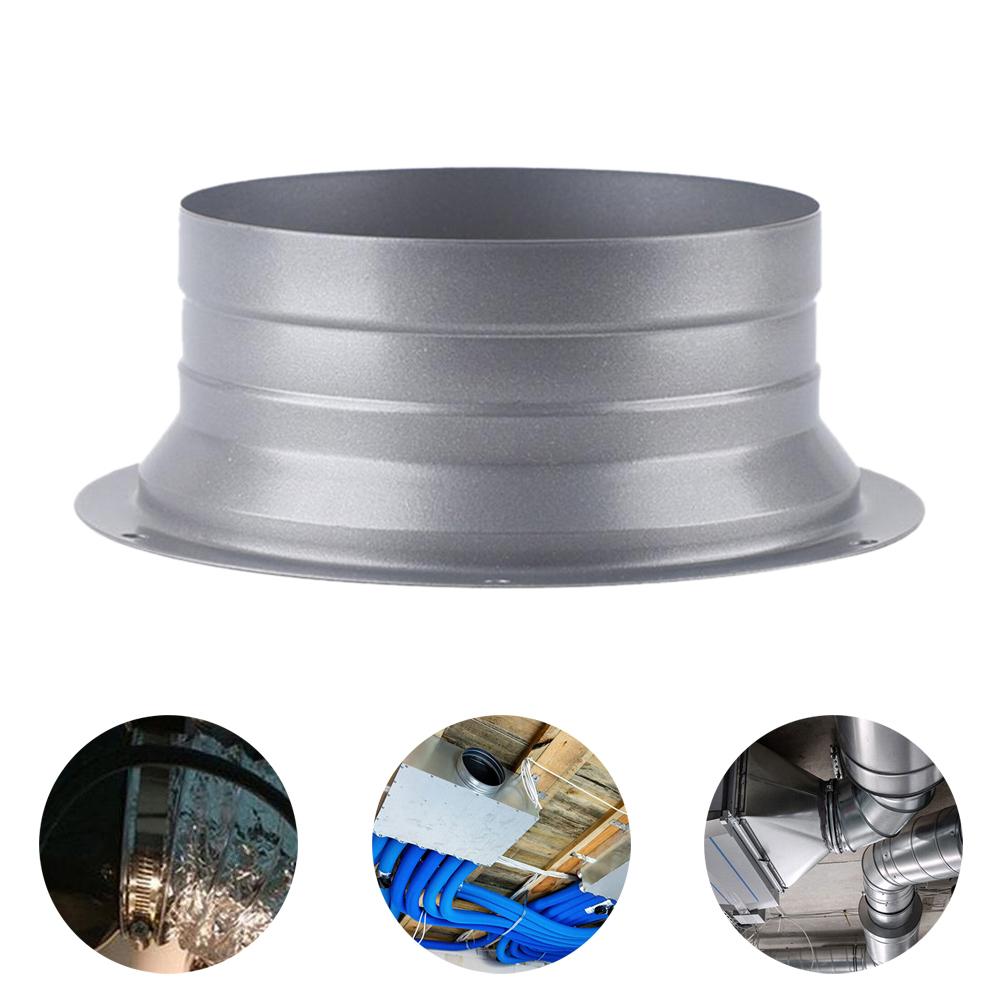 4-10inch Round Pipe Flange Interface Aluminum Tube Air Ventilation Hose Connector Exhaust Pipe Adapter Connecting Exhaust Outlet