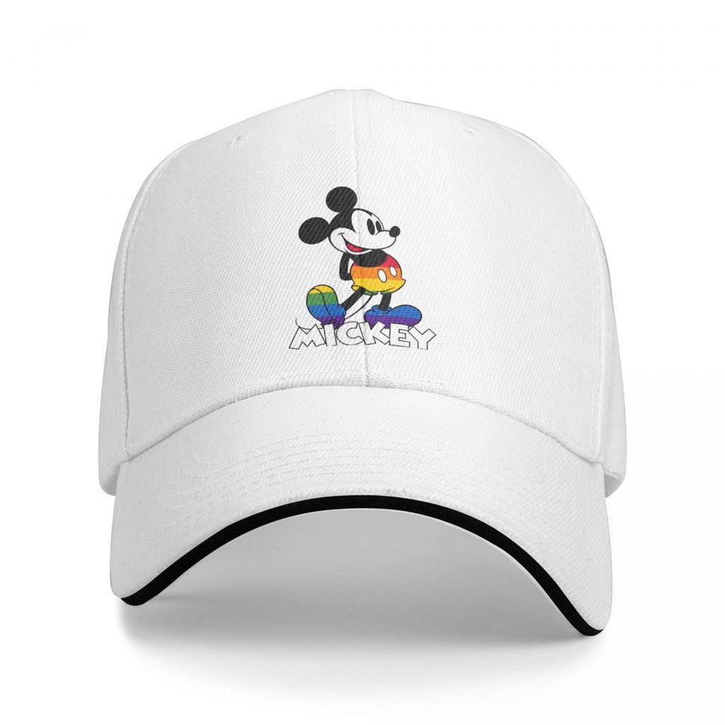 Unisex Mickey And Minnie Wedding Kiss Hearts Trucker Hat Retro Versatile Baseball Cap Fit All Size