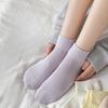 Весенне-летние бесшовные короткие носки, антибактериальные и дезодорирующие короткие носки из чистого хлопка, летние тонкие вытягивающиеся хлопковые носки для женщин