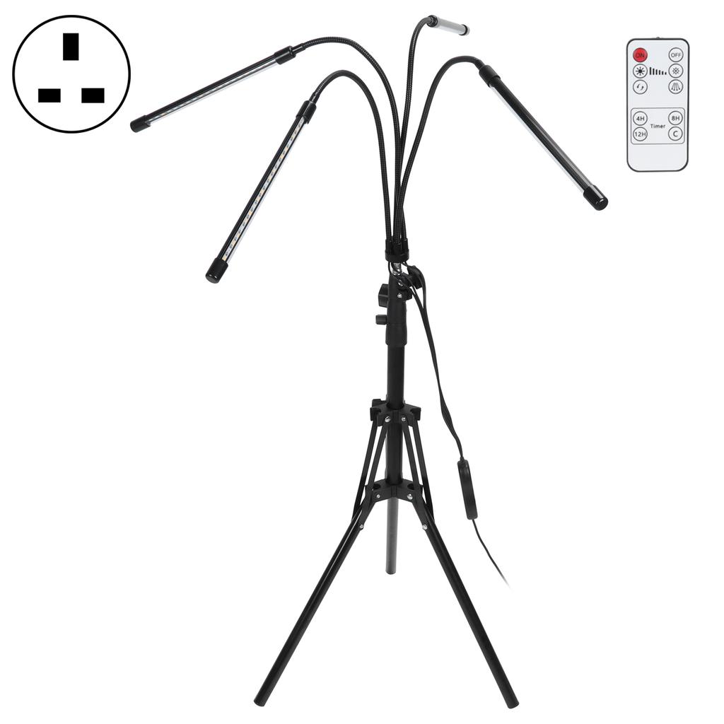 4?Светодиодная подставка для выращивания растений Head Grow Light Tripod Stand с дистанционным управлением по времени, вилка EU Plug 100?240В