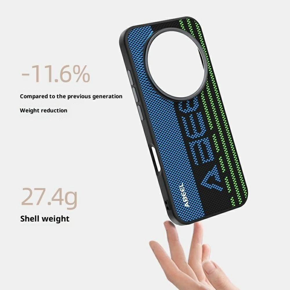 ABEEL For Honor Magic8 5G Magnetic Case Micro-Embossing 6D Printed PC TPU Aluminum Alloy Leather Phone Cover