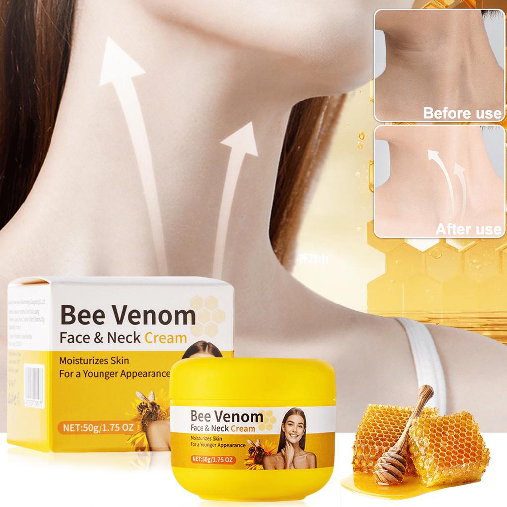 Крем для лица и шеи с пчелиным ядом глубоко увлажняет, осветляет кожу, повышает эластичность для сияющего блеска.