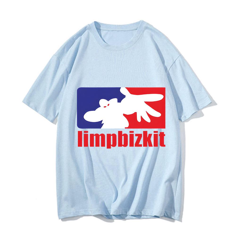 Футболка Limp Bizkit Унисекс Женская Круглый Вырез Хлопковая Футболка Короткий Рукав Футболки Больших Размеров Одежда Классический Уличный Стиль Унисекс Футболки