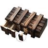 Wooden Puzzle Box Secret Compartment Brain Teaser Box Decompression Toy for Adults
