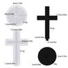 DIY Cross Craft Silicone Mold 3D Cross Candle Plaster Resin Casting Mold Reliquary Jewelry Display Stand Easter Gift Making Tool