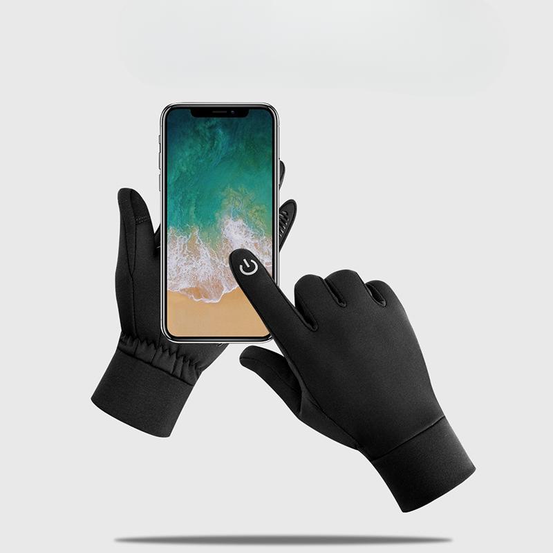 Флисовые уличные перчатки с подогревом, электрические велосипедные, для велоспорта, с сенсорным экраном, для пеших прогулок, альпинизма, противоскользящие, на осень и зиму