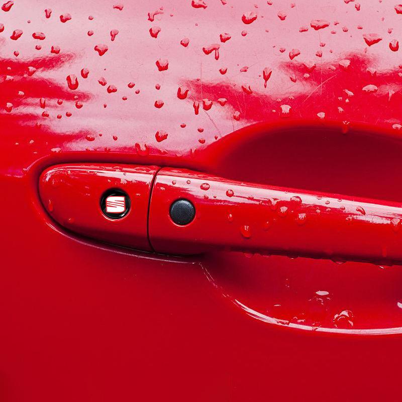 Наклейки на замочную скважину автомобильного замка Защита дверного замка Автомобильные 3D наклейки для Seat Leon st FR CUPRA Leon MK3 MK2 mk1 хэтчбек 5f Ibiza 3 6J 6L FR Ateca Arona