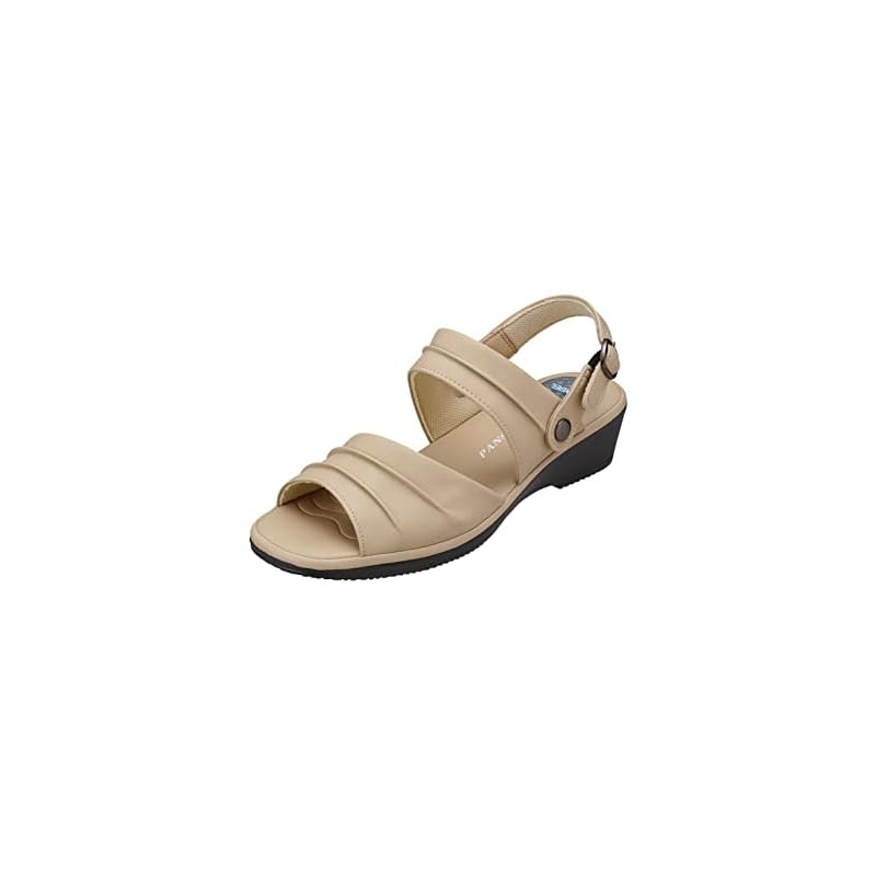 [Pansy] BB5514 Back-strap sandals, women's sandals, 2-way design, size S, beige