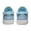 Детские кроссовки Air Jordan 1 Low GS Ice Blue Black Sail White 554723-401
