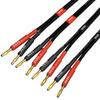 CESS-037-2f Банановый Штекер Папа-Папа Акустический Кабель 12 AWG 680 жил Силиконовый Гибкий Провод, 2 Кабеля (2 ФУТА)