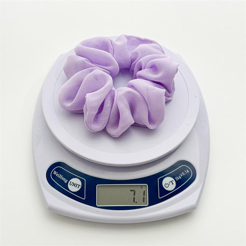 Airy Chiffon Vibe Transparent Texture Hair Ties Macaron Candy Colors Cloud Like Voluminous Headwear Summer Beach Hair Accessories