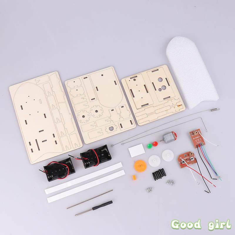 1 Набор DIY Научные Игрушки Детский DIY Модель Парусного Корабля с Гребным Колесом Сборка STEM Электрический Обучающий Комплект Эксперимент Головоломка Игрушка