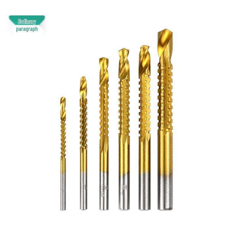 Groove Drill Saw Woodworking Bits 3-8mm - Cutting Tools with Saw Teeth Twist Drill