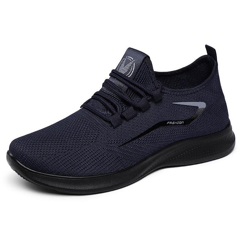 Shoes Men's Casual Shoes Large Size Fly-woven Shoes Breathable Mesh Shoes Versatile Men's Shoes Soft Sole Comfortable Single Shoes