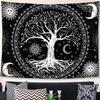 Bohemian Hanging ClothBig TreeSunMoon SkullLiving Room Decoration Painting Bedroom Wall CarpetDormitory Tapestry Background Cloth