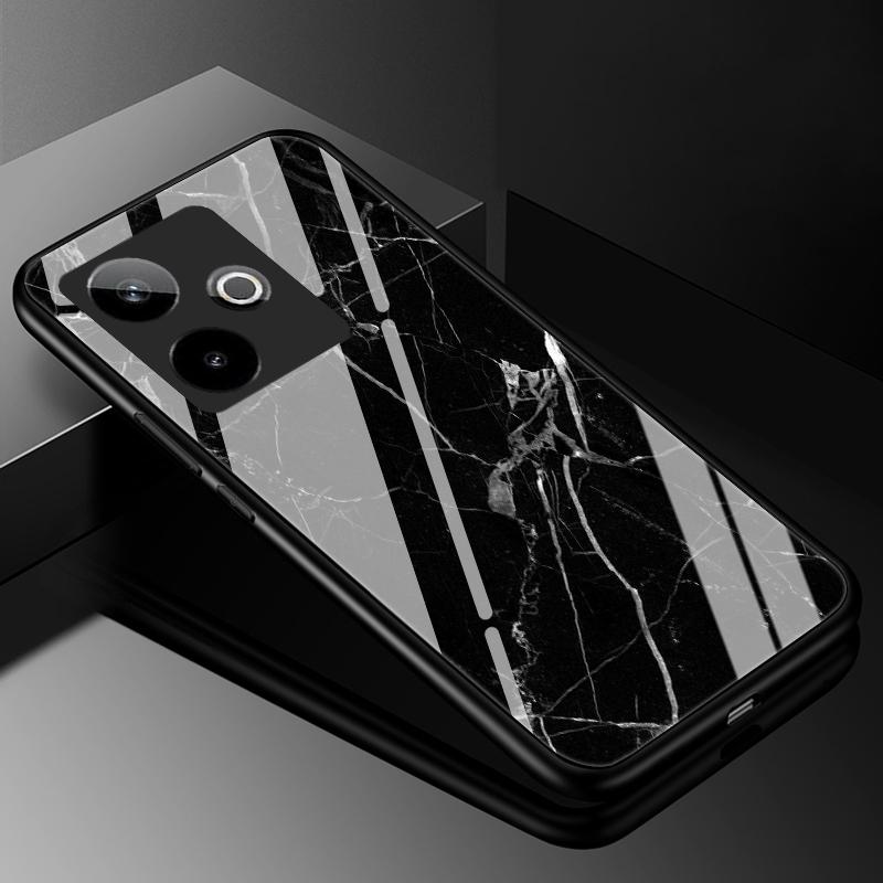 Чехол для телефона из закаленного стекла для Realme GT 7 Роскошная жесткая задняя крышка-бампер для Realme GT7 5G Realme Neo7 Neo 7 SE Capa Мягкий бампер