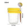 With Spoon Mason Jars Cereal Nut Yogurt Salad Cup Overnight Oat Glass Cup Multifunction Tumbler