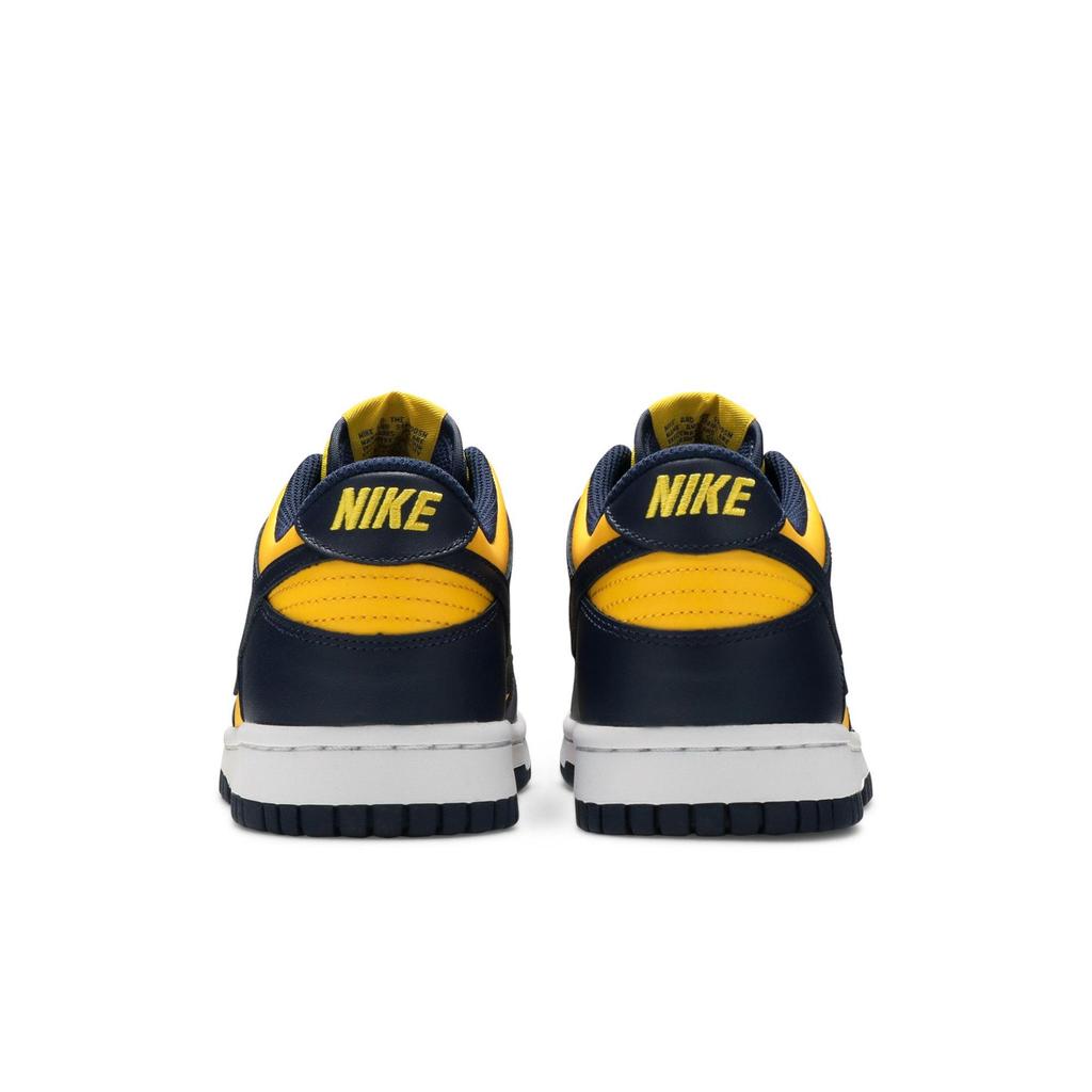 Nike Dunk Low Grade School 'Michigan' 2021 (Unisex) Varsity Maize / White / Total Orange / Midnight Navy Kids' Skateboarding Shoes CW1590 700
