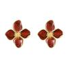 Trendy Personality Flower Stud Earrings For Women Girl French Ins Vintage 2025 Fashion Korean Wedding Romantic Jewelry Gifts