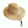Hat Men Outdoor  Knight Cap Wide Straw Hat Summer Autumn Tourism Hiking Beach Sun Cap Fisherman's Hat Monochrome Matte