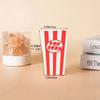 12pcs Folding Paper Popcorn Striped Bags DIY Gifts Snack Containers Popcorn Paper Boxes  Baby Shower