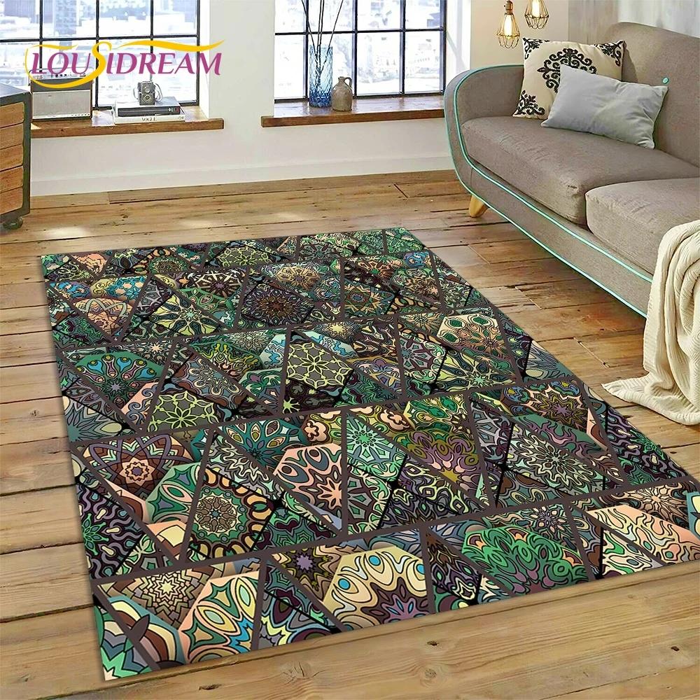 Последний скандинавский турецкий ковер в стиле Богемия Кельт для гостиной, спальни, домашнего декора, напольный коврик, нескользящее украшение для дивана, коврик для двери