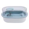 Turtle Tank with Drainage Filtration Safe Easy To Observe Aquarium Tank for Crabs Fishes Amphibians