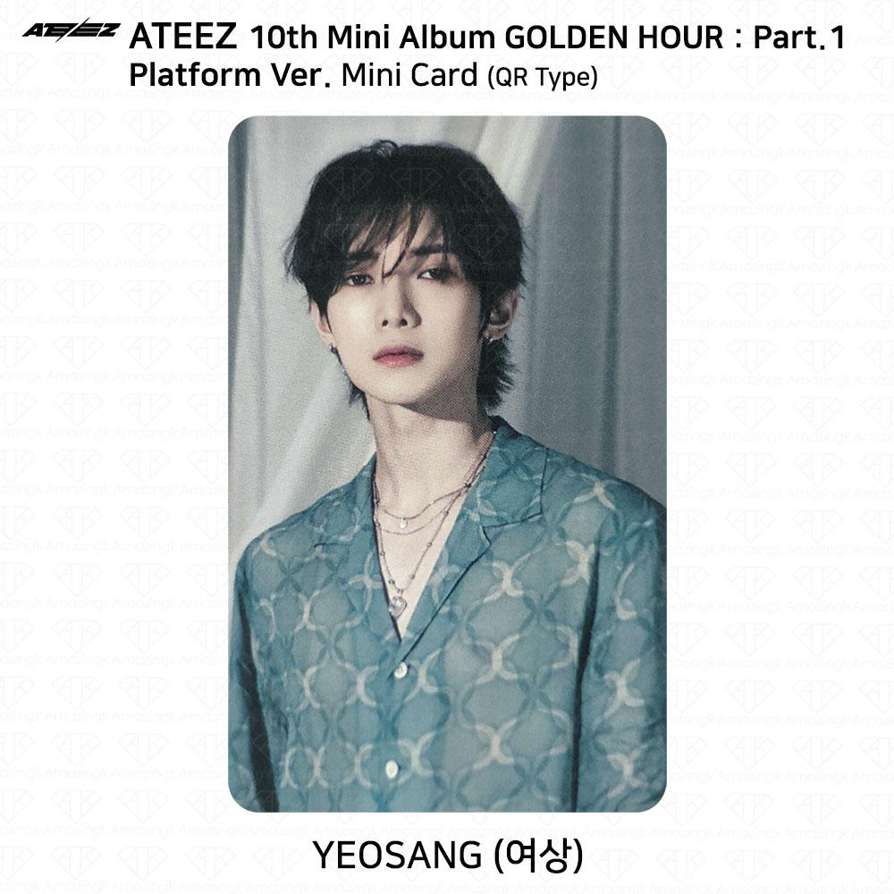 ATEEZ 10-й мини-альбом Golden Hour Part.1 Платформа Версия Мини-открытка для фотокарты KPOP