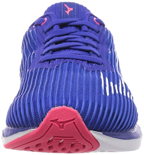 Mizuno Кроссовки Wave Shadow 4 для бега, Синий/Белый/Розовый, Размер 22.5 см, 2E