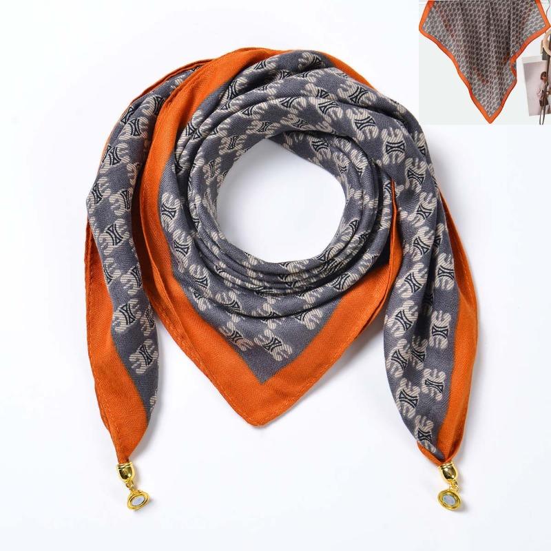 Idyllic small fresh women's imitation silk square scarf silk scarf temperament versatile scarf shawl heat