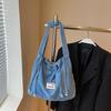 Fashion Casual Denim Bag Women's 2025 New Simple Commuter Shoulder Bag Large Capacity Tote Bag
