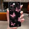 Чехол для OPPO Reno 15F 5G CPH2801 Прозрачный Модный Бабочка Цветок Мягкий ТПУ Силиконовый Чехол Для OPPO Reno15 F Reno 15 FS Чехол для Телефона