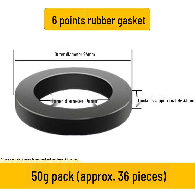 Quick-Fit Silicone Gasket & Waterproof Ring Set: Rubber Gasket, Sealing Ring, Corrugated Pipe, Water Inlet Hose, Quarter Gas Pipe