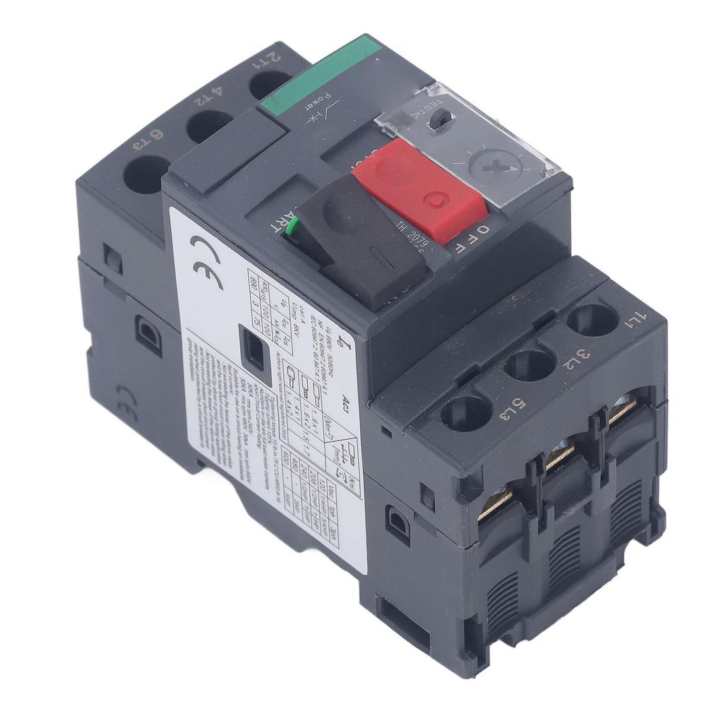 Автоматический выключатель двигателя с креплением на рейку 35 мм, термомагнитный выключатель защиты двигателя от перегрузки переменного тока