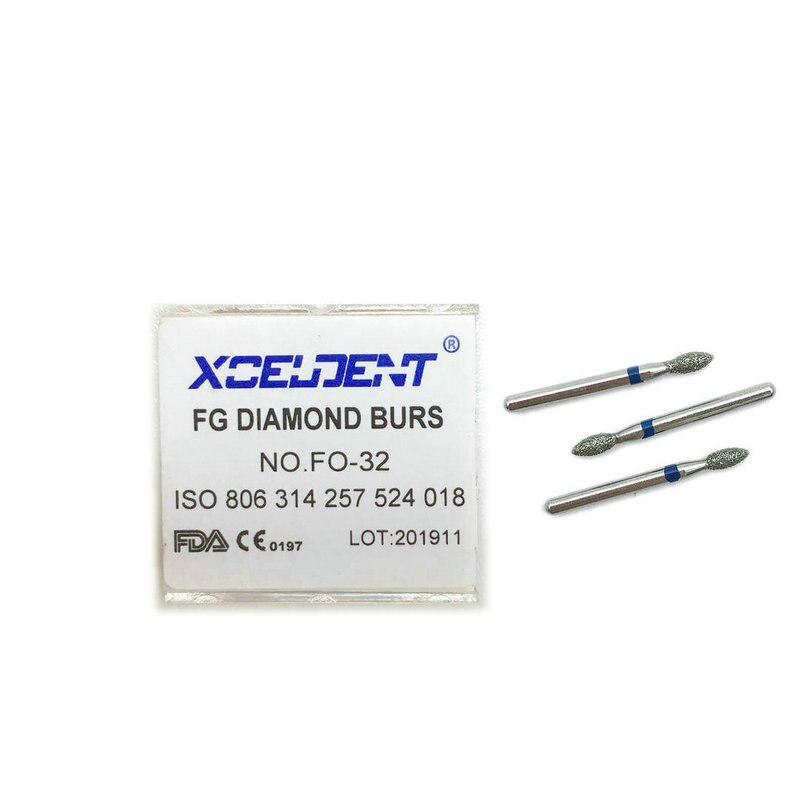 10 шт., стоматологические алмазные боры FG, высокоскоростные боры для полировки, сглаживания, стоматологические инструменты, стоматологические боры 1,6 мм FO-32