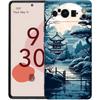 Японский пейзаж Чехол для телефона Для Google Pixel 8 7 6 Pro 8A 6A 7A 5G Мягкий силикон Ударопрочный ТПУ Черный Чехол Fundas