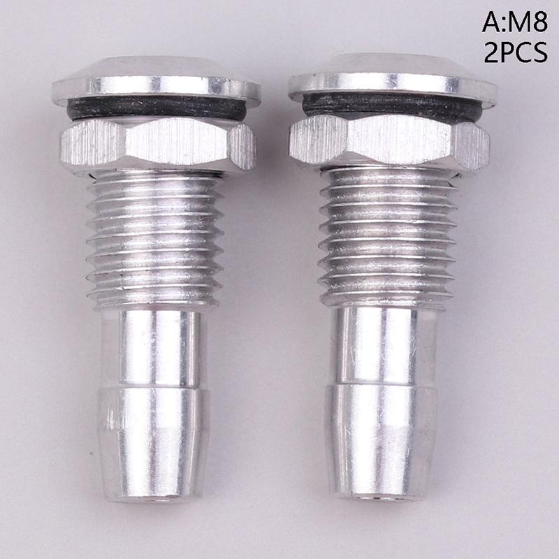 2 шт. Новые серебристые алюминиевые резьбовые патрубки для воды M6/M8 с винтами с уплотнительным кольцом для радиоуправляемой лодки M6 Горячие