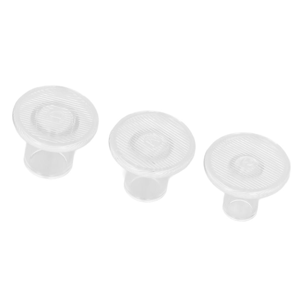 24 Pairs High Heel Protector Transparent PVC Heel Cover Repair Cap 3 Sizes for Walking