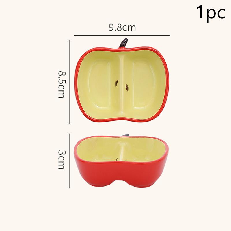 Креативная фарфоровая тарелка в корейском стиле, милая форма фрукта, керамическая домашняя посуда, блюдца для соуса/приправ для барбекю/хот-пота