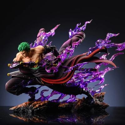 Фигурка Зоро из One Piece, 21 см/8,27 дюйма, с двумя головами, фигурка Ророноа Зоро, ПВХ, аниме-модель, игрушка для детей, подарок для мальчиков, коллекционная фигурка