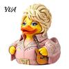 Creative Home Office Ornament Parton Memorial Duck, Dolly Duck Figurine, Country Music Statue, Guitar-Themed Icon Gift Decorative Sculpture for Shelf