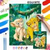 Disney The Lion King Simba Nala digital oil painting art kit DIY handmade home decoration gift