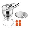 Commercial Grade Nonrust Steel Dough Funnel 1200L Capacity Manual Control Lever Batter Distributor Baking Tool