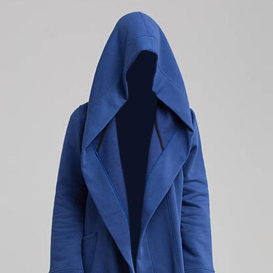 Мужское пальто большого размера с капюшоном, сплошной цветной кардиган, тренчкот на осень