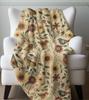 Floral Birds Blanket Floral Home Decor Whimsical Birds Blanket Cottagecore Throw Bird Flower Lover Gift Cozy Lap Blankets